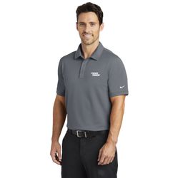 Image of Nike Solid Icon Pique Modern Fit Polo - Grey