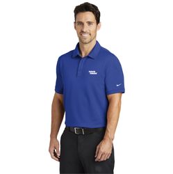 Image of Nike Solid Icon Pique Modern Fit Polo - Royal