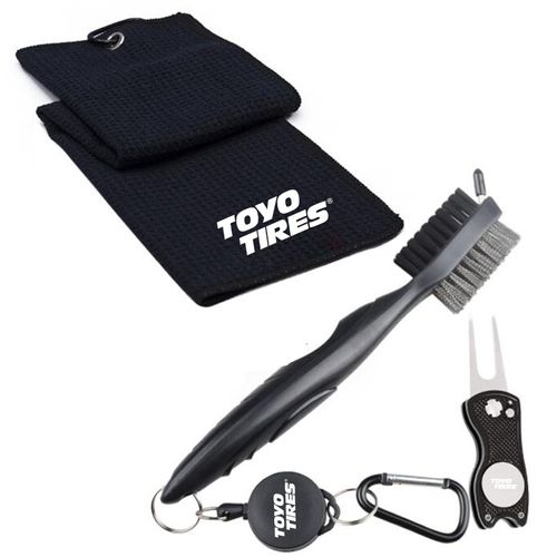 Golf Towel Brush Tool Kit – Black image thumbnail