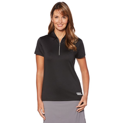 Image of Ladies Tulip Sleeve Polo (Black)