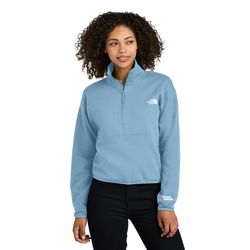 Image of Ladies TNF 1/2 Zip Fleece - Blue