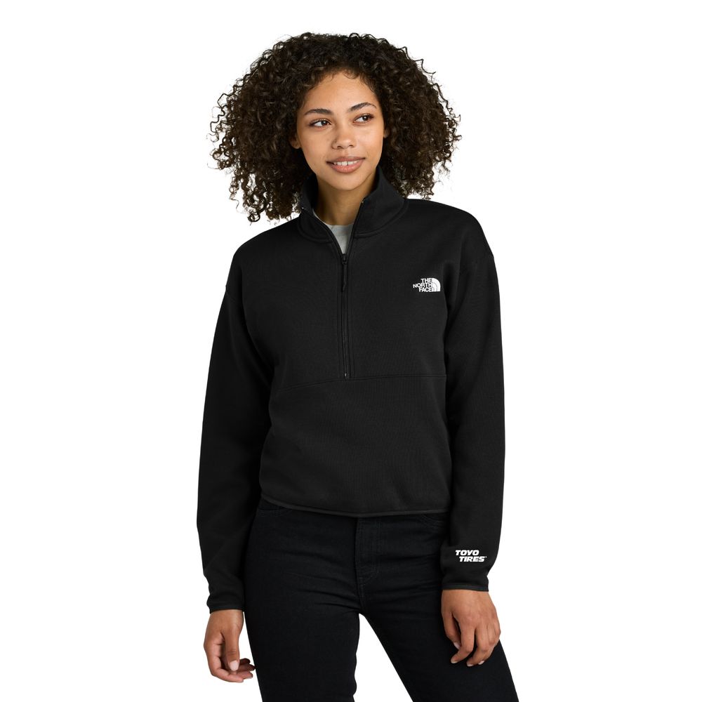 Ladies TNF 1/2 Zip Fleece - Black primary image
