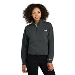 Image of Ladies TNF 1/2 Zip Fleece - Charcoal