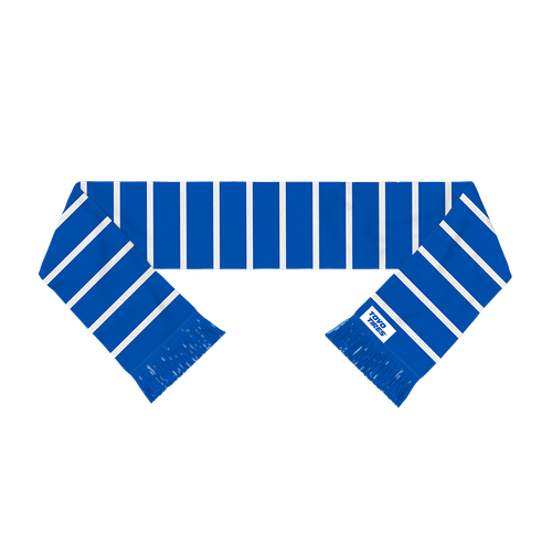 Striped Knit Scarf - Blue image thumbnail
