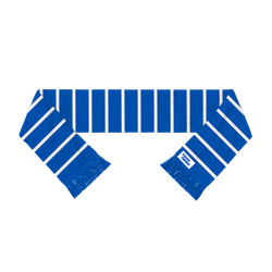 Image of Striped Knit Scarf - Blue