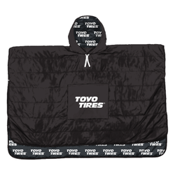 Image of Puffer Poncho Black