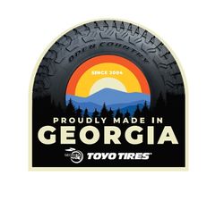 Image of Georgia Made Sticker - Tire