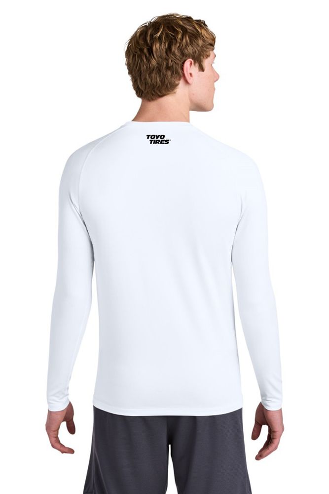 Compression Long Sleeve Tee - White primary image