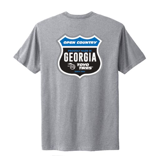 Georgia Made Shield Cotton Tee- Grey  image thumbnail