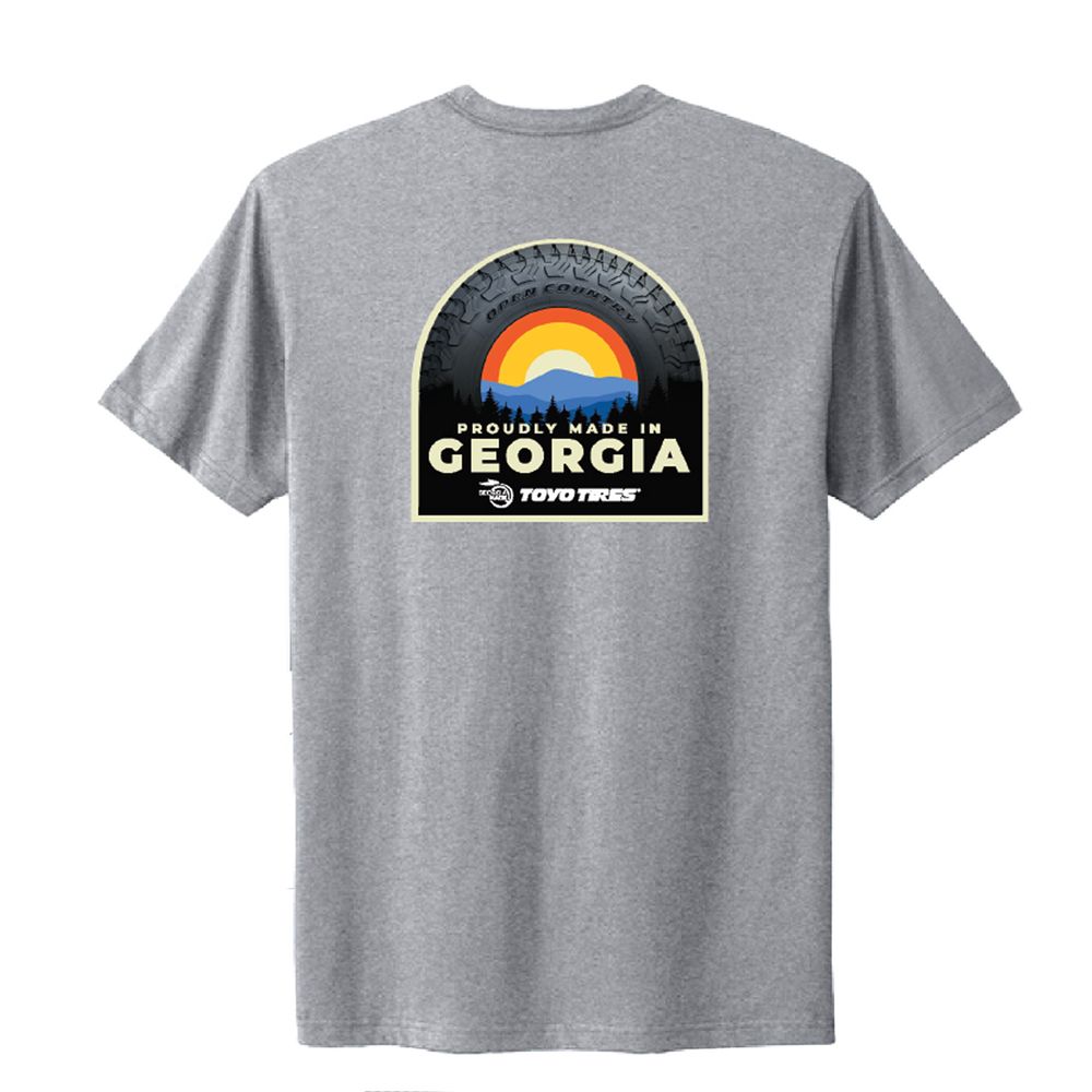 Georgia Made Tire Cotton Tee Grey primary image