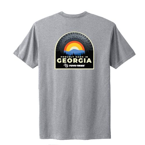 Georgia Made Tire Cotton Tee Grey image thumbnail