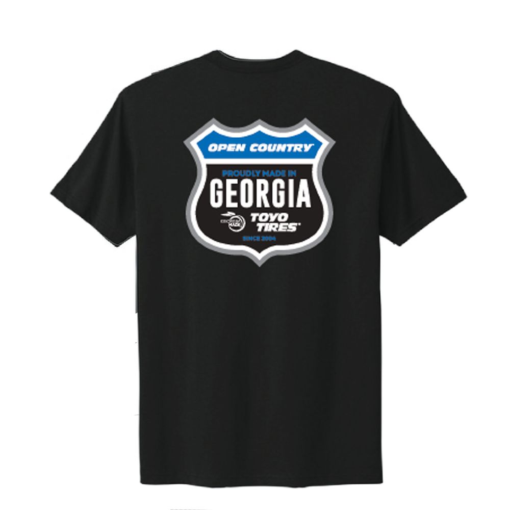 Georgia Made Shield Cotton Tee- Black  primary image
