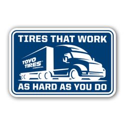 Image of Commercial Sticker – TRUCK, 2" x 4" 