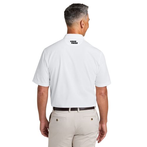 Brooks Brothers Pinpoint Pique Dress Polo - White image thumbnail