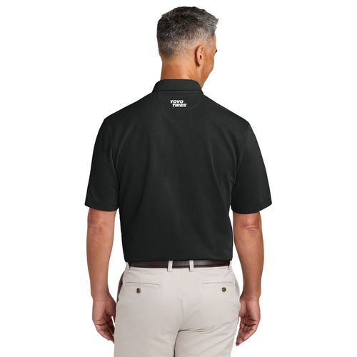 Brooks Brothers Pinpoint Pique Dress Polo - Black image thumbnail