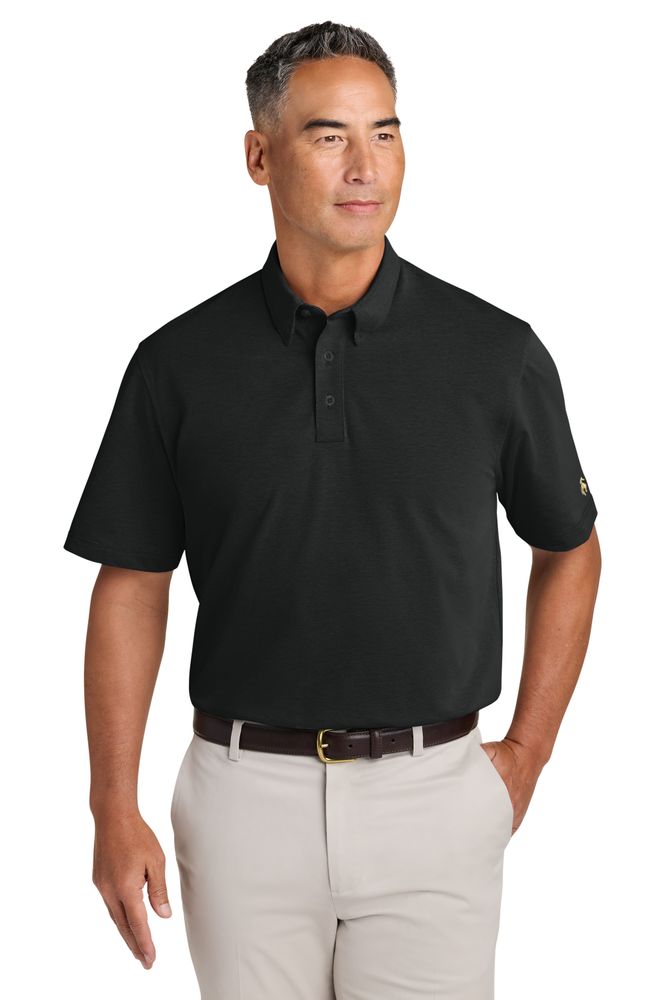 Brooks Brothers Pinpoint Pique Dress Polo - Black primary image