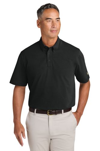 Brooks Brothers Pinpoint Pique Dress Polo - Black image thumbnail