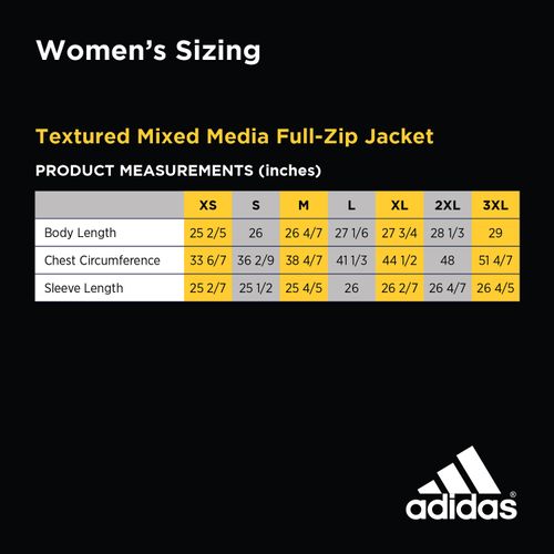 Adidas Women's Textured Mixed Media Full-Zip Jacket image thumbnail