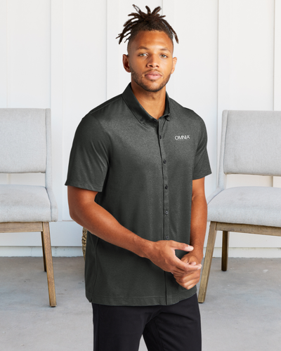 Mercer + Mettle Stretch Plque Full Button Polo image thumbnail