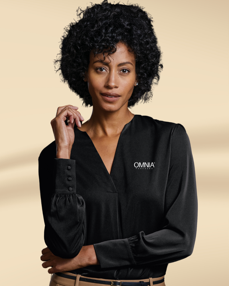 Brooks Brothers Open Neck Satin Blouse primary image