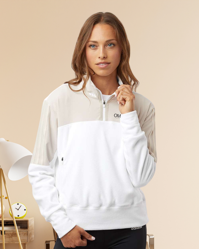Adidas Women's Fleece Quarter Zip Pullover image thumbnail