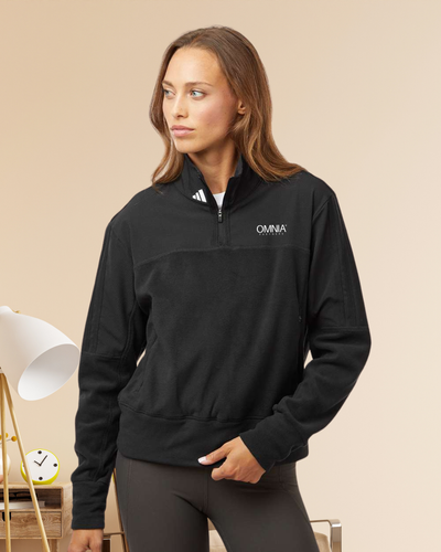 Adidas Women's Fleece Quarter Zip Pullover image thumbnail