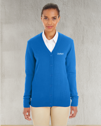 Harriton Ladies' Pilbloc™ V-Neck Button Cardigan Sweater image thumbnail