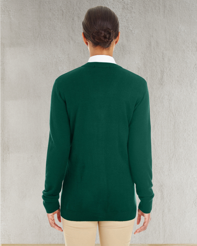 Harriton Ladies' Pilbloc™ V-Neck Button Cardigan Sweater image thumbnail