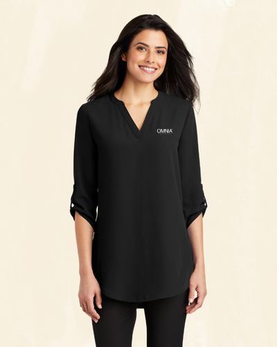 Port Authority Women's 3/4-Sleeve Tunic Blouse image thumbnail