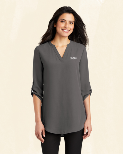 Port Authority Women's 3/4-Sleeve Tunic Blouse image thumbnail
