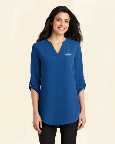 Port Authority Women's 3/4-Sleeve Tunic Blouse image thumbnail