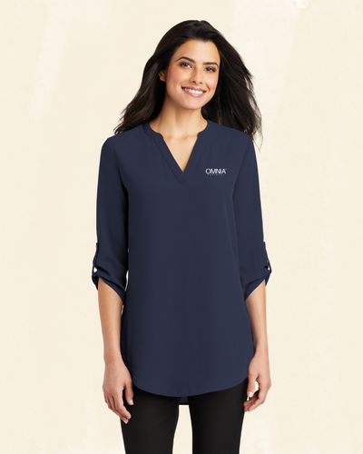 Port Authority Women's 3/4-Sleeve Tunic Blouse image thumbnail
