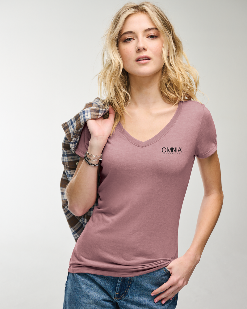 District Womens Perfect Tri-Vneck Tee primary image