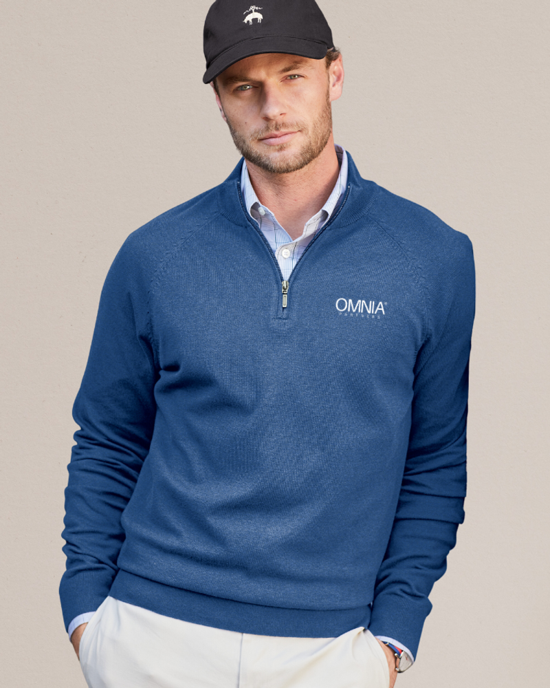 Brooks Brothers® Cotton Stretch 1/4-Zip Sweater primary image