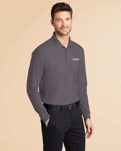 Port Authority Long Sleeve Core Classic Pique Polo image thumbnail