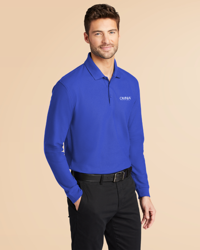 Port Authority Long Sleeve Core Classic Pique Polo image thumbnail