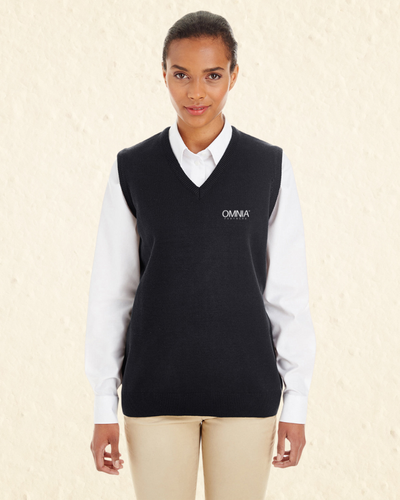 Harriton Ladies' Pilbloc™ V-Neck Sweater Vest image thumbnail