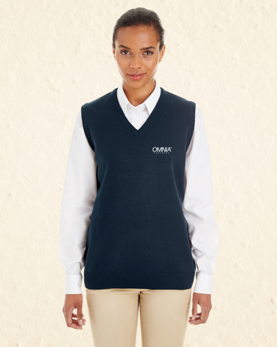 Harriton Ladies' Pilbloc™ V-Neck Sweater Vest image thumbnail