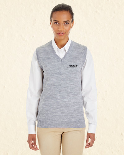 Harriton Ladies' Pilbloc™ V-Neck Sweater Vest image thumbnail