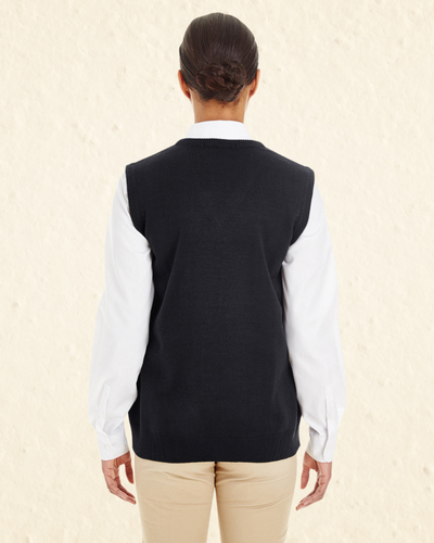 Harriton Ladies' Pilbloc™ V-Neck Sweater Vest image thumbnail
