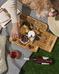 Image of Four Piece Bamboo Cheese Board And Knife Set