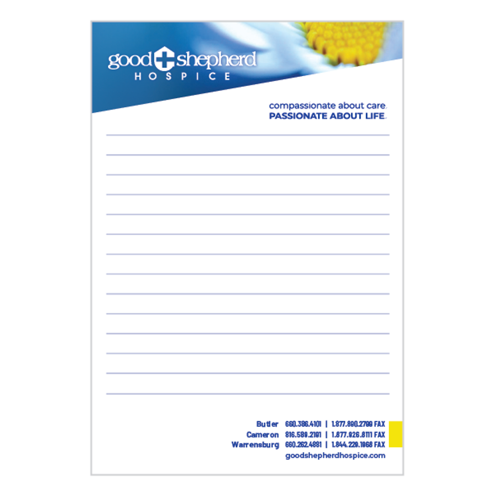 4" x 6" Post-it Custom Printed Notes (25 sheets per pad) - Standard Logo primary image
