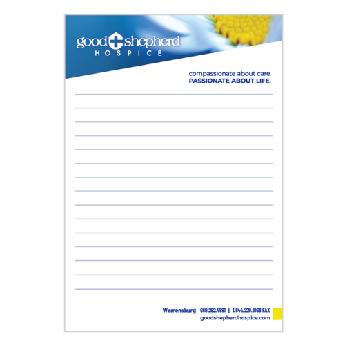 4" x 6" Post-it Custom Printed Notes (25 sheets per pad) - Standard Logo image thumbnail