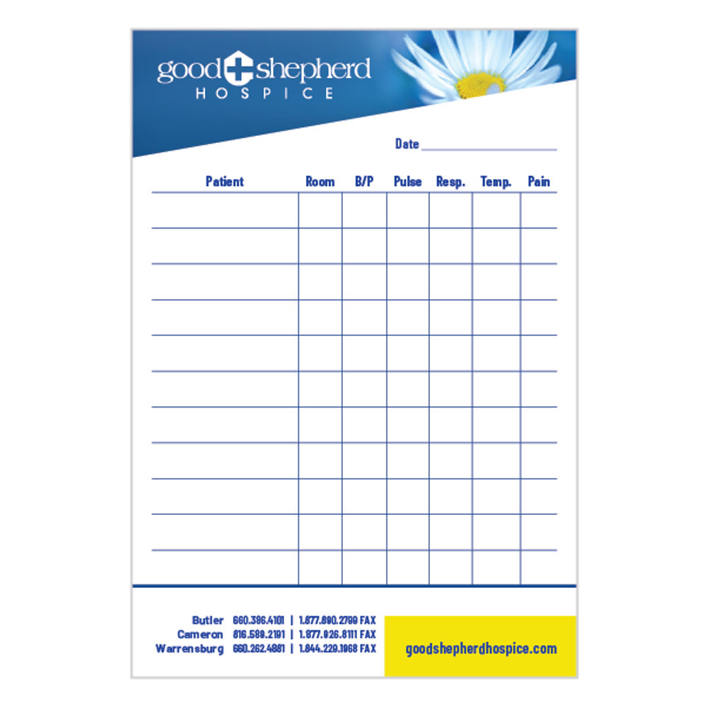 4" x 6" Post-it Custom Printed Notes (25 sheets per pad) - Vital Signs primary image