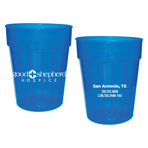 22 oz Squat Fluted Stadium Plastic Cup image thumbnail