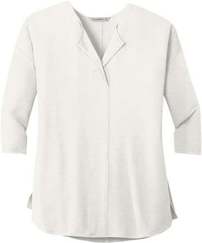 Port Authority® Ladies Concept 3/4-Sleeve Soft Split Neck Top image thumbnail