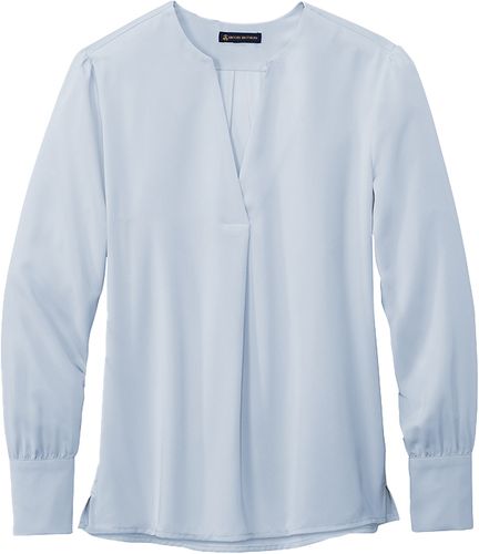 Brooks Brothers® Women’s Open-Neck Satin Blouse image thumbnail