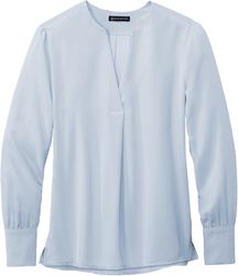 Image of Brooks Brothers® Women’s Open-Neck Satin Blouse