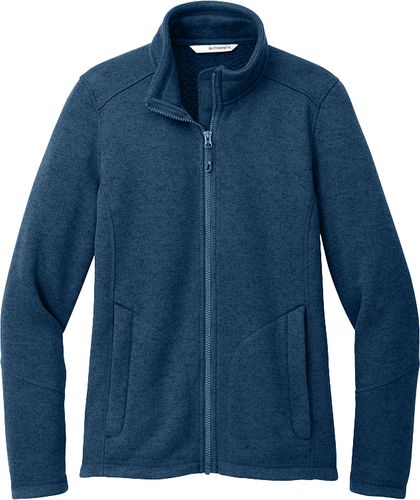 Port Authority® Ladies Arc Sweater Fleece Jacket image thumbnail