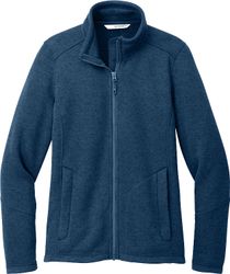 Image of Port Authority® Ladies Arc Sweater Fleece Jacket
